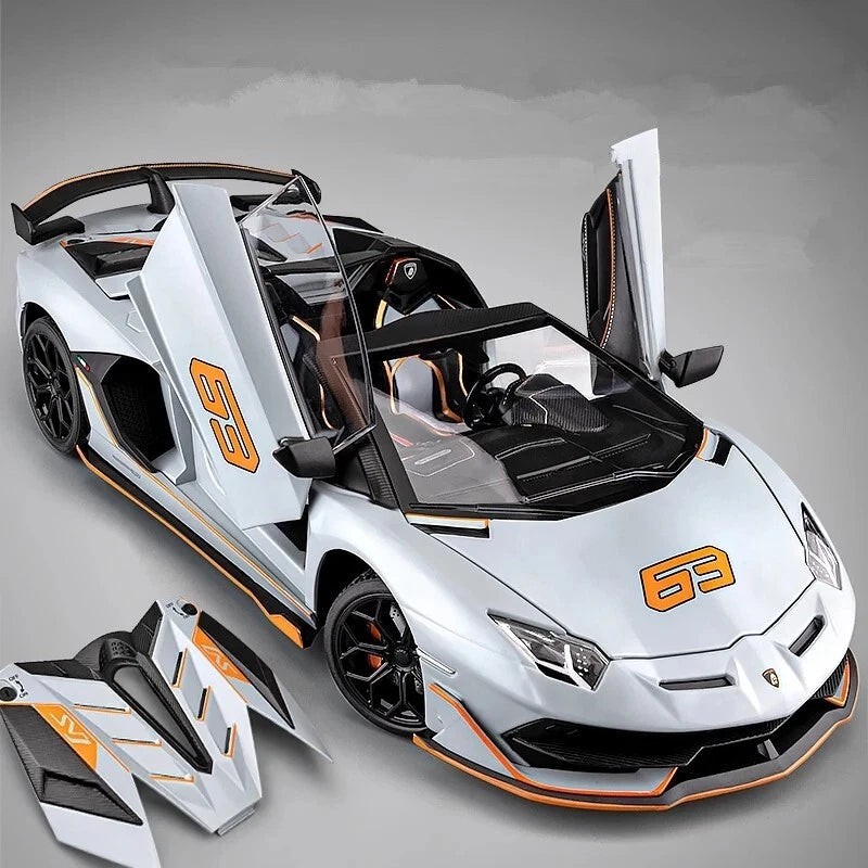 Lamborghini Aventador SVJ63 1:18 Diecast Metal Model Car Gift Toy Kids Adults