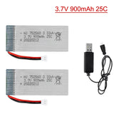 3.7V 900mAh Li-lon Battery and USB For X5 X5C X5SC X5SW 8807 8807W A6 A6W M68 Rc