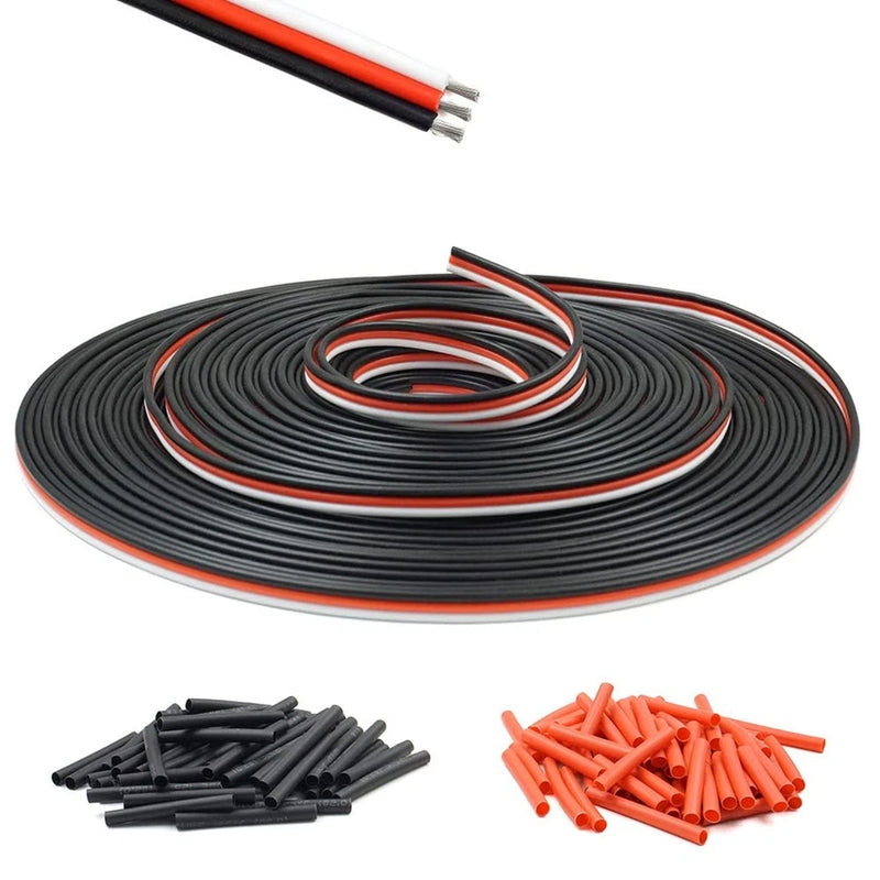 Servo Extension Cable Wire 22AWG 26AWG 60 Cores Lead 3P Line for RC Cars Dron...
