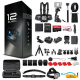 GoPro HERO12 - Waterproof Action Camera + Max Lens + Media Mod + Protective Case