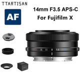 TTArtisan AF 14mm F3.5 APS-C Auto Focus Prime Lens for Fuji Fujifilm X-mount