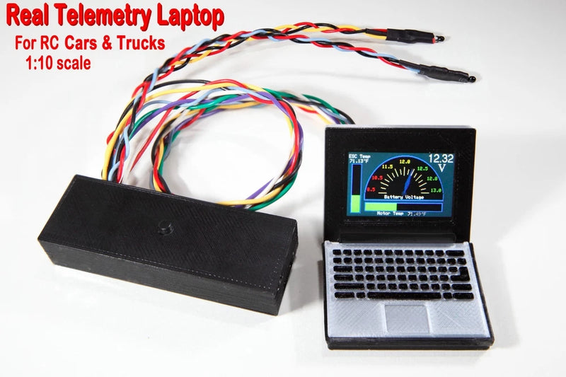 1:10 Scale Rc Accessories Laptop with Real Telemetry display 1.14inch  3-6s lipo