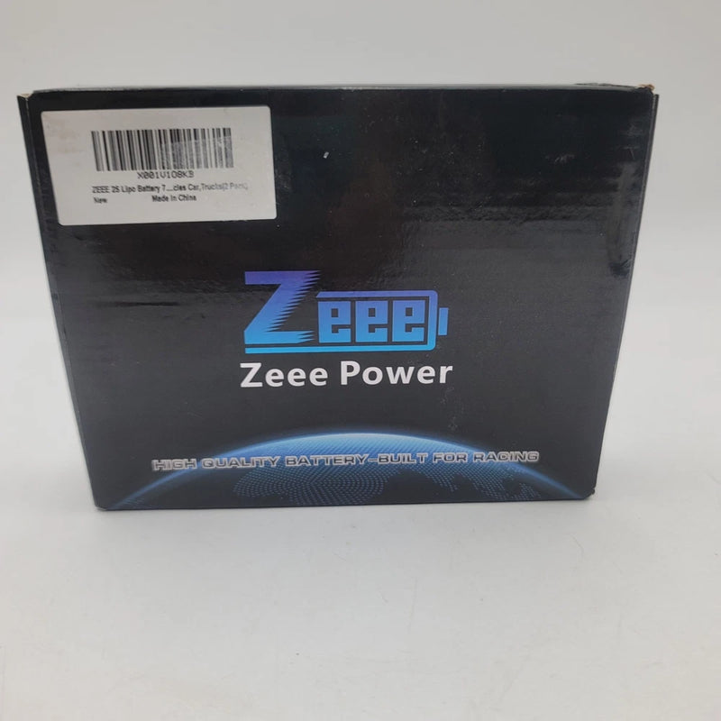 2 Pack Zeee Power 2S Lipo Battery 7.4V for RC Cars and Trucks X001V108KB Battery