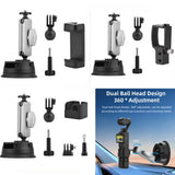 Sports Camera Car Suction Cup Bracket Adjustable Adapter Mount for DJI POCKET?3