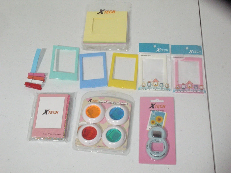 Polaroid Fujifilm Instax XTech Lot Film Accessories Frames Color Close Up Lenses