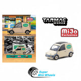 Tarmac Works 1:64 Nissan S-Cargo Presentation Model Car + Trading Cards Combo