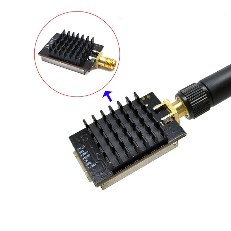 1W RP-SMA FPV Drone Long VTX 5.8GHz Transmitter Airplane Wireless RC Video For