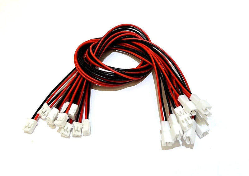 3.7V 1S LiPO Battery JST PH Male Female Charging wire 30cm V911 H20 H36 E010 x5
