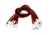 3.7V 1S LiPO Battery JST PH Male Female Charging wire 30cm V911 H20 H36 E010 x5