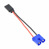 20AWG 10cm male-to-JR Futaba adapter wire, two blue male plugs