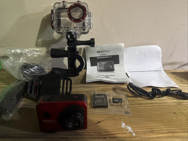 Vivatar DVR 786HDv 4 Camera With Water Proof Case And Attachments