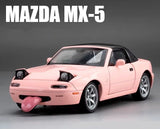 1:32 Mazda MX-5 Diecast Model Car w/ Light Sound Open Doors Toy Gift
