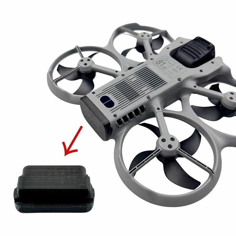 Battery compartment protective dust cover, black case accessory for drone battery