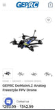 GEPRC Domain 4.2 Analog Freestyle Drone - ELRS Receiver, New/Open Box