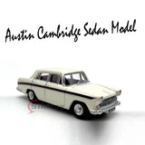 1:76 White Austin Cambridge Sedan Classic Model Diecast Collect Car