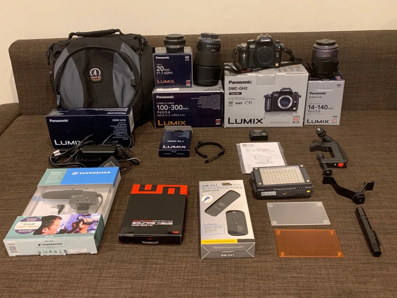 Panasonic LUMIX DMC-GH2 16.0MP Digital Camera - 14 pc Photo and video kit