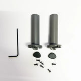 Drone front landing gear stand set with two metal legs, pads, screws and hex key