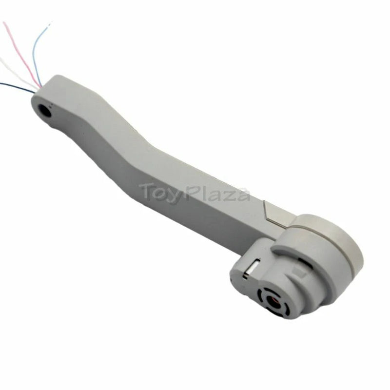 Gray RC quadcopter CCW motor arm with wiring connector