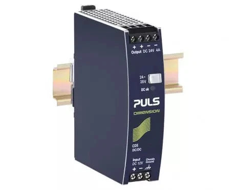 PULS CD5.243 DC-DC Converter - 96W - 24 to 28VDC - DIN Rail - Input: 12 to 15...