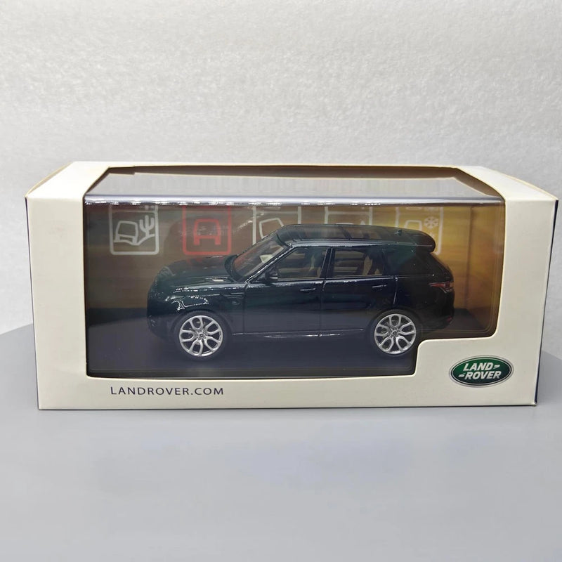 Land Rover Range Rover Sport die-cast car model, black, in display box