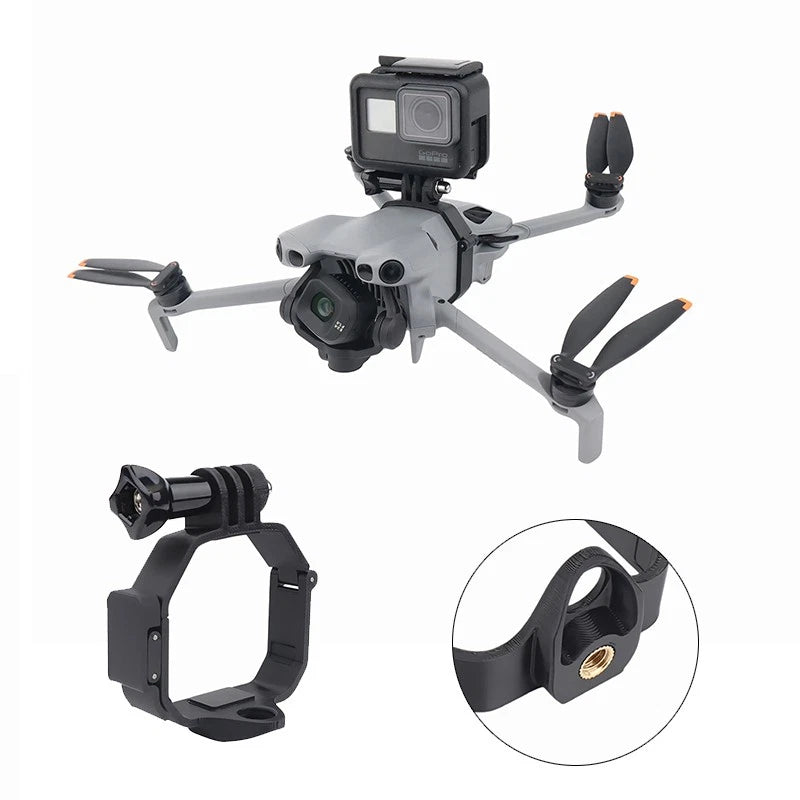 Camera mount bracket adapter for DJI Mini 5 Pro with 1/4 inch screw
