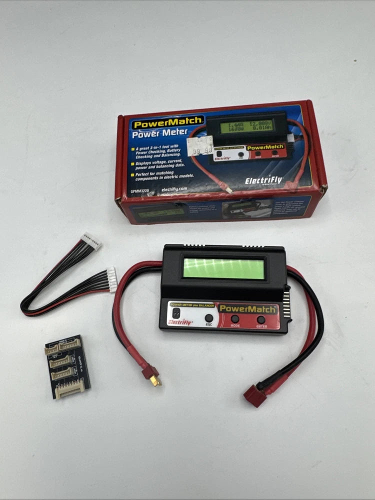 GPMM3220 Great Planes Electrifly PowerMatch Power Meter with Balancing