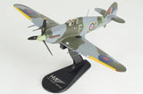 Hobby Master Hurricane Mk II 1/48 model aircraft with camo green-gray, on black stand