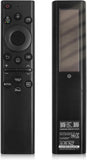 Samsung solar voice TV remote (front and back), black with USB rechargeable design