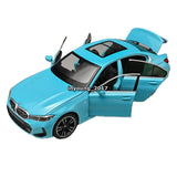 1:24 325Li Sedan Model Car Diecast Toy Vehicle Kids Toys Boys Gifts Blue