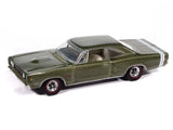 1968 Dodge Coronet R/T Hardtop Green 1:64 Scale Model - Auto World AWSP194A