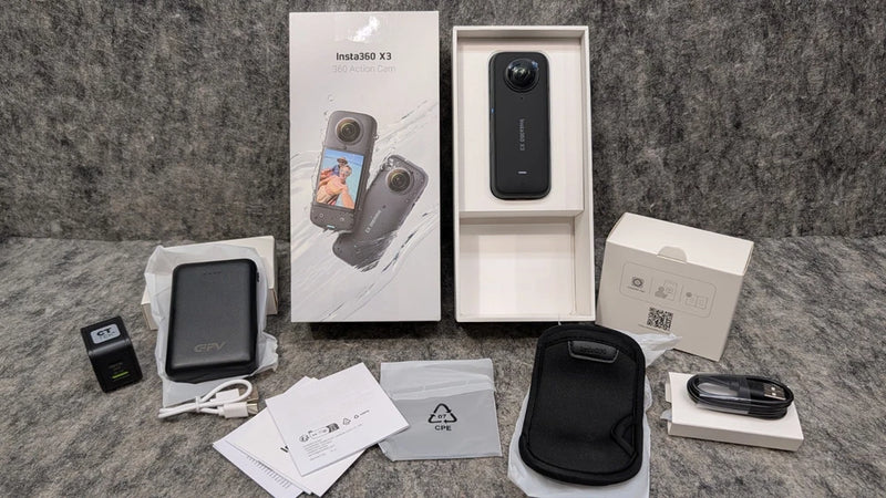 Insta360 X3 5.7K 360 AI Action Camera 4k Waterproof Touchscreen Bundle ??New??