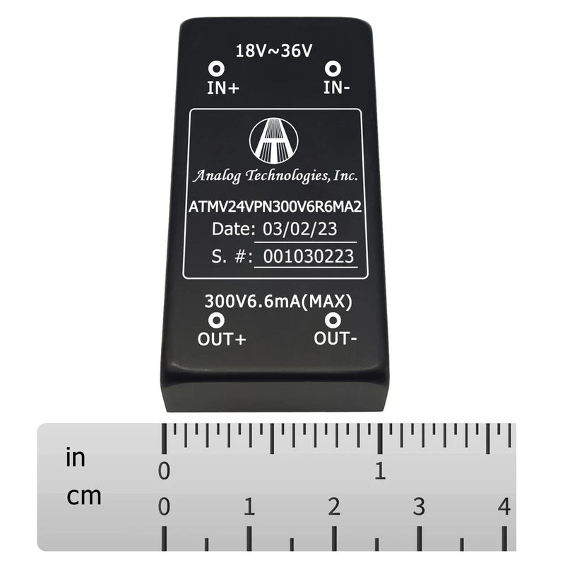 ATMV24VPN300V6R6MA2 4W Isolated DC-DC Power Module 24V Input ??300V 6.6mA Output