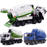 6.9 Inch Sewage Recycling Truck Toy Diecast Model Toy Cars Friction Powered
