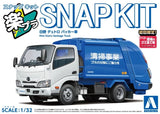 Aoshima 1/32 Scale Model Car Snap Kit 25-PK Hino Dutro Garbage Truck