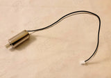 RC drone motor replacement with black wires and white connector, cylindrical motor