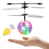 Flying Helicopter LED Magic Ball Infrared Induction Flash Disco Colorful Drone