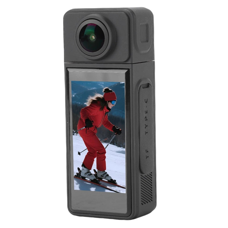 4K POV Camera Ultra Wide Angle Video Camera With 1.97 Inch Screen 270 Degre QDHR