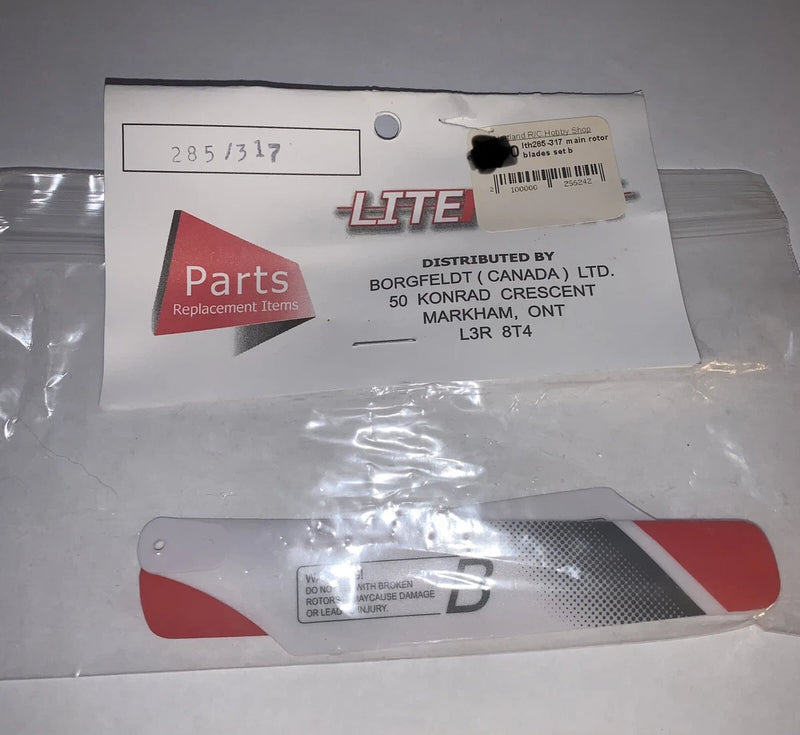 LiteHawk LTH285-317 Main Rotor Blades Set B 285-317 Propeller