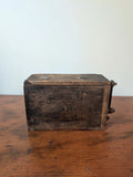 Antique FORD Model T wooden battery box with front Ford logo and metal latch