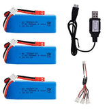 7.4V 900mAh Lipo Battery for XK X520 XK X420 RC Airplane WLtoy X520 helicopter