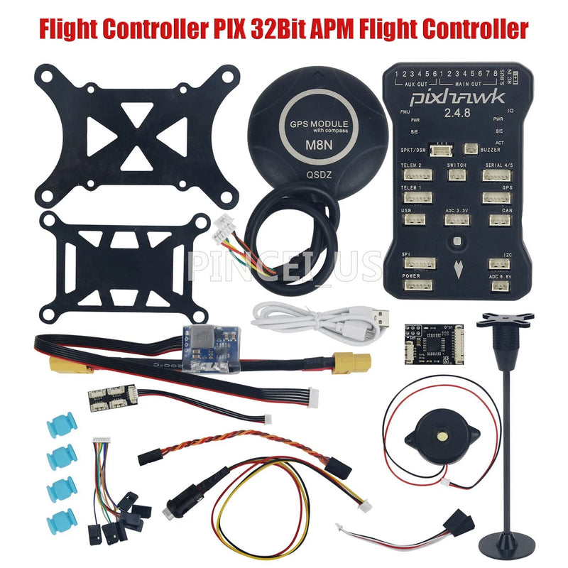 Flight Controller PIX 32Bit APM with M8N GPS for Pixhawk2.4.8 Multi-Rotor Drones