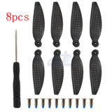 8pcs For DJI Mavic Mini 2 SE Drone Low-Noise Propellers Carbon Fiber Prop Blade
