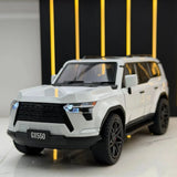 1:24 GX550 SUV Alloy Diecast Car Model Sound Light Kid's Toy Collectibles