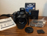 Panasonic LUMIX DMC-FZ200 Digital Camera w Accessories - READ