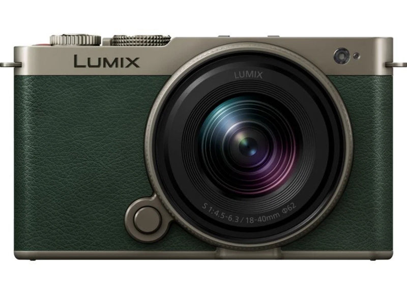 Panasonic LUMIX S9 N Kit 18-40mm Titanium Gold x Dark Olive Leather