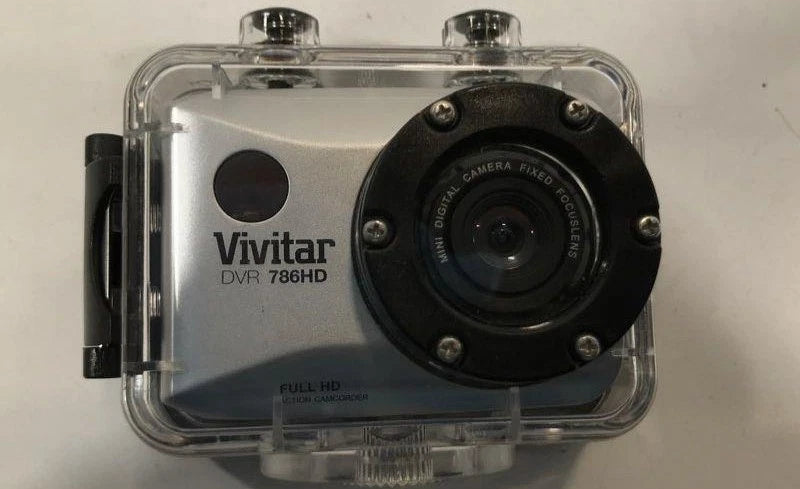 Vivitar DVR 786HD Full HD Action Camcorder w/ Waterproof Case Tested Powers On