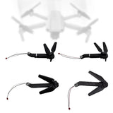 Drone motor arm set with four black folding arms and attached wires for replacement parts