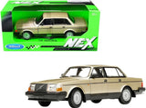 VOLVO 240 GL GOLD 1/24 DIECAST MODEL CAR BY WELLY 24102