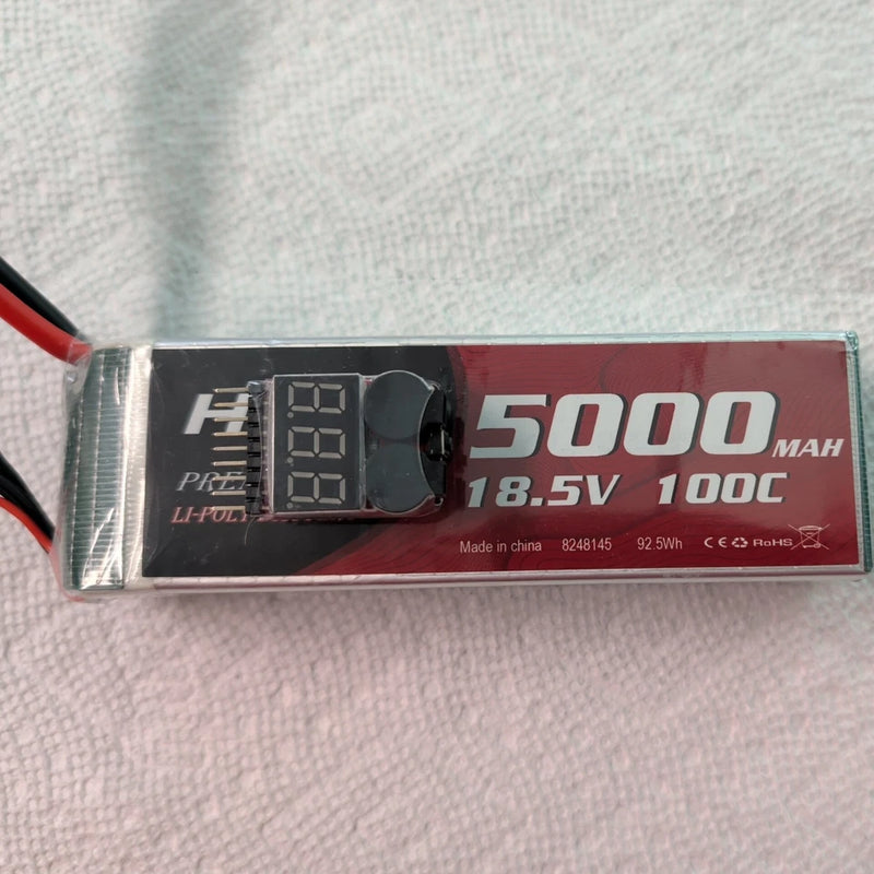 HRB 18.5V 5000mAh 5S XT90 100C LiPo Battery for RC Helicopter Drone Car Truck US Battery