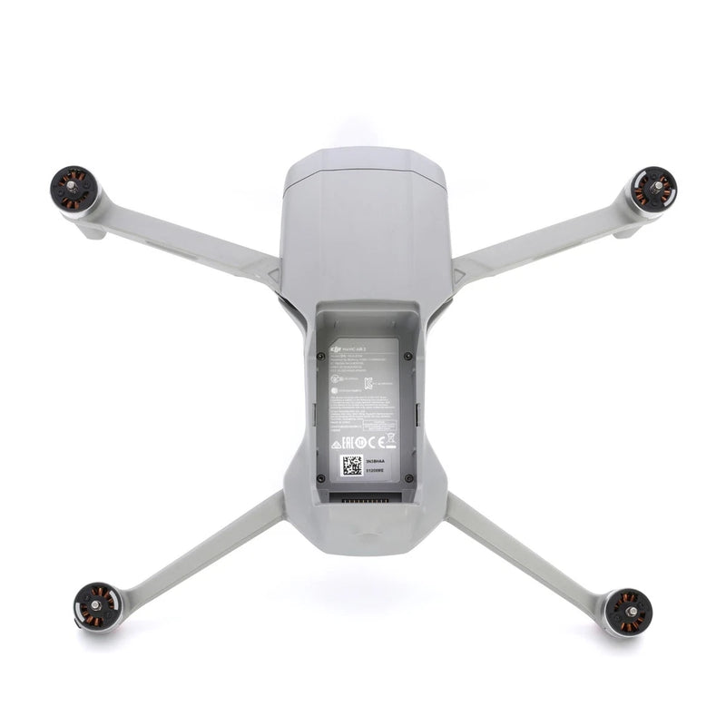 DJI Mavic Air 2 drone with four propellers, gray body